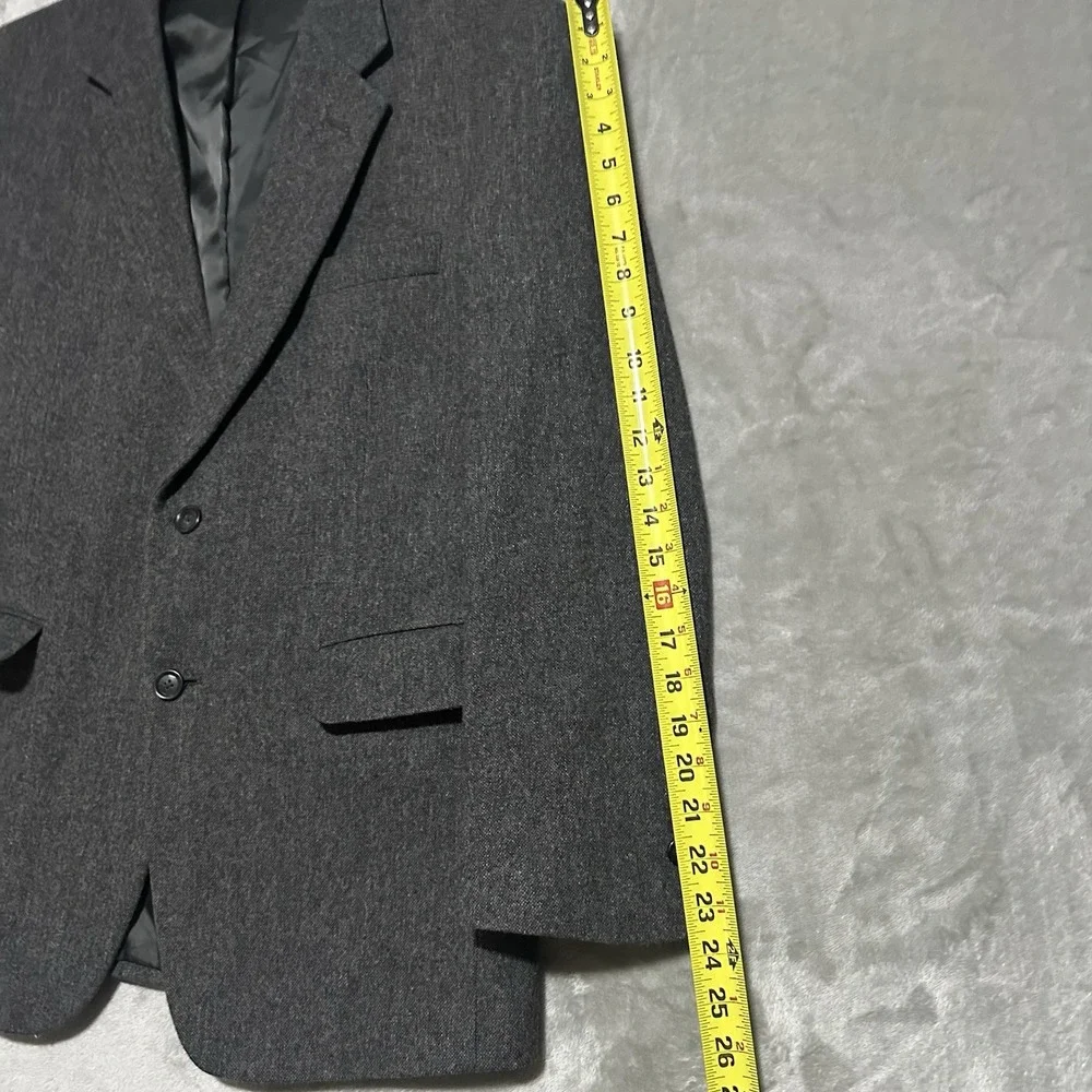 Jos A Bank Classic Tweed Wool Sport Coat Blazer Jacket Mens 40S Gray Old Money
